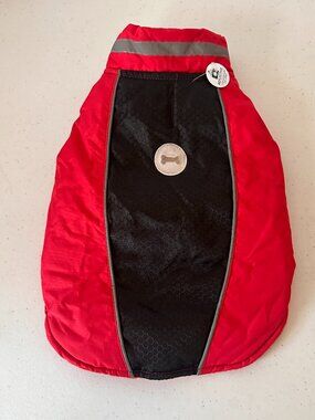 Simply Wag Reflective Dog Jacket Size S Red Black – Warm Pet Apparel